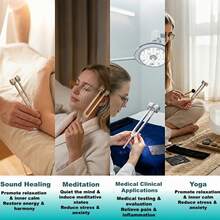 Miwayer Tuning Forks Set 128Hz 256Hz 512Hz With Hammer & Bag, Professional Sound Therapy Instruments For Healing, Chakra, Yoga - 128 256 512Hz - View 6