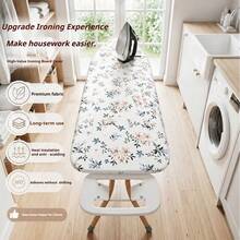 Elegant Floral Print Ironing Board Cover, Ironing Board Cover (Cover Only) 1pc, Heat-Resistant Fabric, Expandable Ironing Board Protective Cover/Replacement Cover Floral Pattern, Ironing Cover, Adjustable Size, Fits Most Ironing Boards, Drawstring Binding Design, Easy Installation, Suitable For Home And Travel Accessories, Modern Home Decor, Durable Ironing Cover Designed For Standard Ironing Boards - Narcissus - View 6