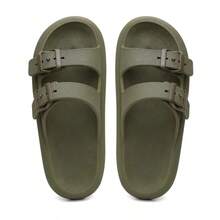 Sandalia Chinelo Birken Conforto Masculino  Verão Praia Tendencia - Verde - Visão 2
