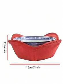 2pcs Microwave Bowl Rack, Multiple Colors Available | Foldable Non-Slip Microwave Tray, Heat-Resistant Microwave Dish Rack, Suitable For Hot Bowls, Plates, Polyester Material - View 7