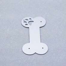 Dog Bone Tag Metal Cutting Dies, Dogs Bone Die Cuts New Arrivals, Carbon Steel Embossing Template For DIY Card Making Scrapbooking Paper Crafts - C-Silver - View 12
