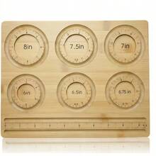 DIY Jewelry Making Bead Board, Bracelet Sizing & Layout Board With Inch Measurement Circles, Beading Design Tray Tool, Multi Size Bracelet Maker Board With 4 Bonus Non-Slip Pads - 6-tier Tray - View 6