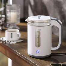 Hervidor Eléctrico OCTAVO 1.2L Acero Inoxidable 304 1000W Hervido Rápido Calentador de Agua Base Inalámbrica Apagado Automático Protección Contra Hervido en Seco Indicador LED Para Té y Café en el Hogar - Tipo de Enchufe B USA (110-127V) - Ver 7