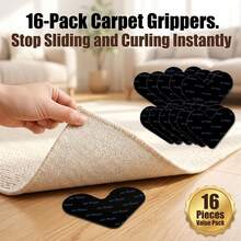 4/8/16/30pcs Mat Gripper -Washable & Reusable Mat Grippers For Laminate - Hardwood Floor - Suitable Mat Grippers For Marble, Wooden Floors & For All Types & Sizes Of Rugs - Black - View 16