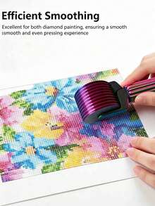 1pc Diamond Painting Roller Tool, Handheld Diamond Painting Roller Tool, DIY Craft Tool, Suitable For Diamond Embroidery And Detachable Diamond Painting Accessories - A - View 2