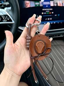Stylish Retro Western-Style Bow Hat Keychain And Bag Charm;Suitable For Handbags, A Perfect Gift For Women-Ideal For BirthdaysOr Back-To-School - Multicolor - View 7