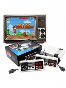 Consola de videojuegos retro con un sistema de minijuegos clásico y 620 juegos integrados; un regalo perfecto para la vuelta al cole, tanto para adultos como para niños. - Ver 2