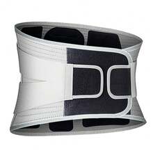 1pc Back Brace For Lower Back Support , Adjustable Lumbar Support Belt For Men & Women - Grey - View 5