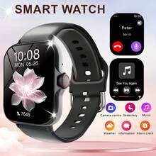 Smartwatch, Wireless Calling/Dialing, Multiple Sports Modes, Call Reminder And Rejection, SMS Notification, Customizable Wallpaper, Compatible With IPhone/Android - Multicolor - View 1