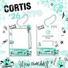 COR/TIS 2026 PYPD World Tour Theme Card Holder Pendant, Featuring "PUT YOUR PHONE DOWN" Core Design With Exclusive Hand-Drawn Quirky Cartoon Character, Fresh Mint Green Graffiti Style With High Recognition, Beaded Chain Lanyard For Portable Hanging, Compatible With Standard 3-Inch Small Cards And Mini , Hard Shell Material To Prevent Folding And Scratching For Card Protection, Can Be Hung On Bags And Keychains, Combines Storage And Decorative Functions, Ideal Fan Support, Collection, And Daily Accessory For New Boy Band Tour Limited Edition - Multicolor - View 9