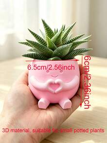 Heart-Shaped Flower Pot, Cute Succulent Plant Pot Container, High Aesthetic Value Small Flower Pot, Office Indoor/Outdoor Desktop Home Decor, Halloween Decoration, Back To School, Dorm Decor, School, Room Decor, Desktop Decor, Gardening Supplies - Love Donation - View 14