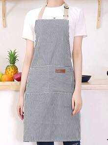 Adjustable Bib Apron With 2 Pockets, Chef Cooking Kitchen Restaurant Apron, Unisex, Suitable For Cooking And Baking, Functional Design, Suitable For Women, Practical Kitchen Wear, Suitable For Home Cooks, BBQ Enthusiasts And Crafters - Multicolor - View 9
