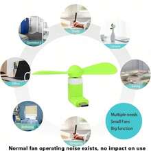 Mini Type‑C Plug‑In Fan, Portable Handheld & Clip‑On Desktop Cooling Fan For Office Travel, Ideal Gift For Mobile Devices.Note: Normal Operating Fan Noise Exists, Does Not Affect Daily Use - Multicolor - View 9
