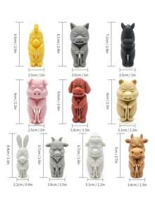 Cute Animal Shaped Reusable Sealing Clips, Food Sealing Clips, Plastic Snack Bag Sealing Clips, Reusable Storage Bag Clips For Kitchen - Multicolor - View 8