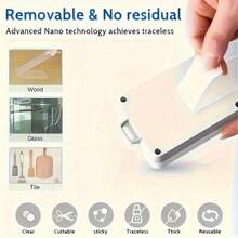 High-Strength Double-Sided Nano Tape - Ultra-Strong Adhesion, Reusable, Multi-Purpose Adhesive Solution - Essential For Christmas Decorations And Crafts, Suitable For All Surfaces - A - View 6