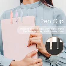 Set Pulpen Gel Warna Morandi Kelas Atas Isi 12 (2 Pulpen Warna Acak + 10 Isi Pulpen) Tinta Hitam 0,5mm, Tulisan Halus, Seri Kelas Atas, Dapat Ditarik dan Cepat Kering, Cocok untuk Mencatat, Pekerjaan Kantor, dan Perlengkapan Siswa Selama Musim Sekolah - Beraneka warna - View 4