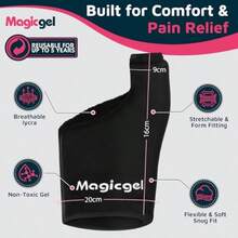 Foot Ice Pack Wrap And Toe Wrap For Gout Relief, Bunion, Plantar Fasciitis, Turf Toe, Broken Toe, Swelling, Foot And Toe Pain Relief, Hot And Cold Gel Therapy, Reusable Compression Support - As Pic - View 3