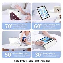 Heart Pattern Painted Effect Tablet Protective Case With Stand, Compatible With Honor 8/9/10/X8/X8A/X9/X8Pro/X9Pro, MatePad SE 11"/MatePad 11"/11.5", MatePad Pro, Apple 10th/11th Gen 2025 (A16), Galaxy Tab A7/A9 And Other Popular Models - Style 12 - View 9