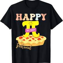 Happy Pi Day Pie Be Irrational T-Shirt For Math Teacher - Shape - View 1