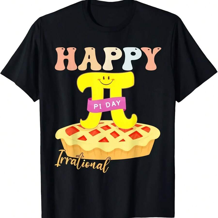 Happy Pi Day Pie Be Irrational T-Shirt For Math Teacher - Shape - View 1