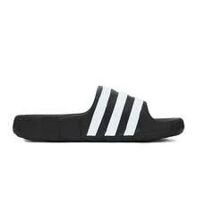 Adidas Three-Leaf Clover Men's And Women's Summer New Comfortable Sports Casual Three-Stripe Slide Sandals Beach Slippers - Black and White - View 7