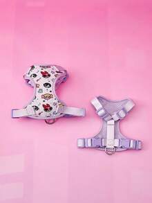 THE POWERPUFF GIRLS X PETSIN Cartoon Pattern Pet Harness For Everyday Wear - Mauve Purple - View 7