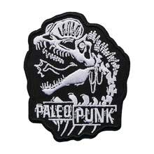 1 Dilophosaurus Paleontology Punk Jacket Patch, Natural History Paleontology Art, For Adult Dinosaur Enthusiasts, Science Gift, Embroidered Patch - A - View 11