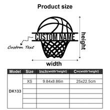 1pc Customized Name Metal Basketball Hoop Sign Decor, Basketball Iron Wall Art, Indoor Decor, Outdoor Basketball Court Wall Hanging, Basketball Enthusiast Gift, Home Decor, Modern Art Basketball Decor, Wall Decor, Room Decor, Living Room Decor, Bedroom Decor, House Decor, Personalized Gift Craft - Multicolor - View 62
