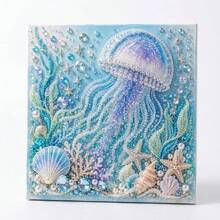 Set Dekorasi Gantung DIY Seni Mutiara Laut, Kit Manik-Manik Rhinestone Berbentuk Khusus Buatan Tangan, Dekorasi Gantung Dinding Jendela Gaya Pesisir, Set Seni Buatan Tangan Kreatif, Cocok untuk Pecinta Kerajinan, Hadiah Dekorasi Rumah dan Kantor - Set - View 7