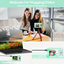 Nicamery 最新 1080P 44MP 數位相機，適合攝影、數碼隨手拍與拍攝相機，16倍變焦 32GB 記憶卡，輕巧旅行相機，適合青少年與長輩禮物 - 綠色 - 查看 6