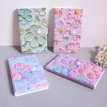 Flower Design Photo Album, 3-Inch PP Card Holder, Storage Album, Business Card Holder, 120 Slots, 3-Grid Layout - Multicolor - View 5