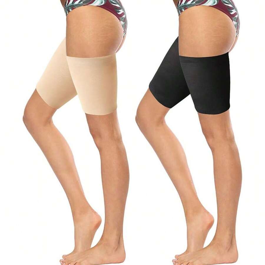 1Pair Thigh Compression Sleeves, Hamstring Compression Sleeve For Men Women - Multicolor - View 1