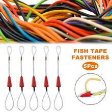 5 Pcs Electrician Push Pullers Duct Red Wire Traction Fish Tape Fastener Tool For Electrical Fish Tape Cable Puller - 1 - View 4