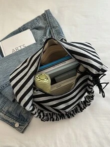 Women's New Fashion Design Large Tote Bag, Shoulder Bag, Textured Style - Multicolor - View 4
