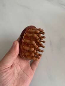 1pc/2pcs Multi-Function Wooden Therapy Massage Comb, Scalp Head Massager, Natural Sandalwood Round Tooth Gua Sha Body Massager - View 9