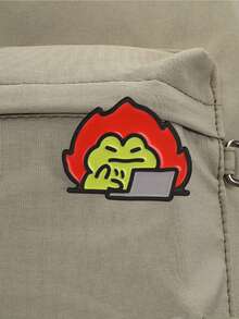 4pcs Funny Worker Frog Badge,Cute Cartoon Frog Enamel Pin, Fashion Accessory For Clothes And Backpacks, Gift For Coworker And Friends - Multicolor - View 8