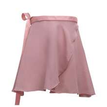 1pc Women's Chiffon Ballet Wrap Skirt, Adjustable Tie Sheer Flowy Mini Skirt, Single Layer Wrap Skirt, Suitable For Dance Performance, Gym Workout, Ballet Style Daily Layering - Multicolor - View 10