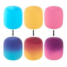 Mello Mallo Marshmallow Pengubah Warna UV, Bola Sensorik Berisi Tepung yang Berubah Warna karena Sinar Matahari UV, Mainan Gelisah - MultiWarna - View 7
