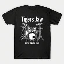 Retro Evolution Men's T-Shirt, Loose-Fit Harajuku Cotton T-Shirt With Drum Design, Destroy Silence Drumming, Summer 2026 - Shape - View 1