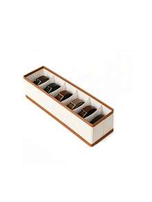 Oxford Fabric 6-Slot Belt Storage Box, Large Capacity With Dividers, Suitable For Ties, Bow Ties And Scarves, High Capacity Multi-Function Belt Storage Box - Multicolor - View 10