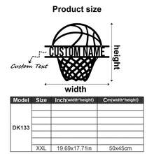 1pc Customized Name Metal Basketball Hoop Sign Decor, Basketball Iron Wall Art, Indoor Decor, Outdoor Basketball Court Wall Hanging, Basketball Enthusiast Gift, Home Decor, Modern Art Basketball Decor, Wall Decor, Room Decor, Living Room Decor, Bedroom Decor, House Decor, Personalized Gift Craft - Multicolor - View 40