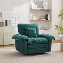 Green 3 Seat Sofa - Chenille Fabric Sofa With Decorative Cushions - Green 3 Seat - 查看 2
