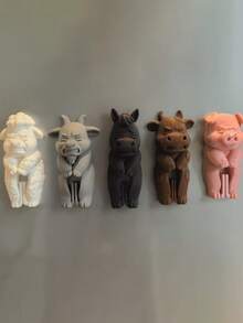 3D Printed Animal Farm Bag Clips, Cute Refrigerator Magnets, Moisture-Proof Sealing Clips, Kitchen Snack & Seasoning Storage Accessories - Multicolor - View 9