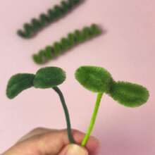 202/402Pcs Green Pipe Cleaner Flower Bouquet DIY Kit, Soft Fuzzy Green Chenille Stems Craft Supplies, 200/400 Solid Green Pipe Cleaners, Floral Stems, Floral Tape, Step Guide & Tutorial Video, Beginner Flower Craft Set. - SET - View 7