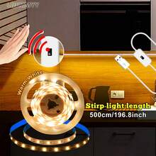 LQHZMYY 1pc Gesture Sensor LED Light Strip, With Hand Sweep Sensor Switch, No Touch Required, Gesture Wave To Light Up, Suitable For Kitchen Cabinet Lighting, Wardrobe Closet Sewing Machine Fill Light, Live Streaming Mirror Background TV Background Fill Light, Space Main Image, Christmas Holiday Decoration - Touchless Sensor - View 14