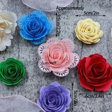 Cetakan Pemotong Logam Bentuk Bunga Kubis, Cetakan Potong Bunga DIY, Templat Baja Karbon untuk Scrapbooking, Pembuatan Kartu Bunga, Dekorasi Bingkai Album Foto & Kerajinan Bunga Kertas Buatan Tangan - C-Perak - View 9