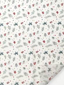 5/15/25/35 Sheets Light Blue Leaf, Star, Berry Pattern Tissue Paper, Suitable For DIY Crafts, Party Gifts, Christmas, Bouquet Wrapping, Clothing Packaging And Birthday Gift Decoration - Light Blue Star Berry Branch - View 4
