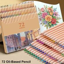 24/36/48/72 Colored Pencils For Adult Coloring Books,Premium Coloring Pencils Set,Quality Oil Based Colored Pencils,Holiday Gifts For Artist Drawing,For Professional Artistic Use - Colored Pencils - View 1
