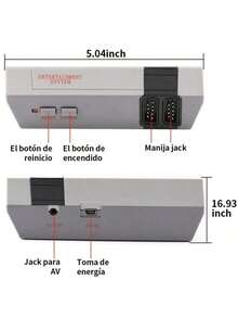 Consola de videojuegos retro con un sistema de minijuegos clásico y 620 juegos integrados; un regalo perfecto para la vuelta al cole, tanto para adultos como para niños. - Ver 4