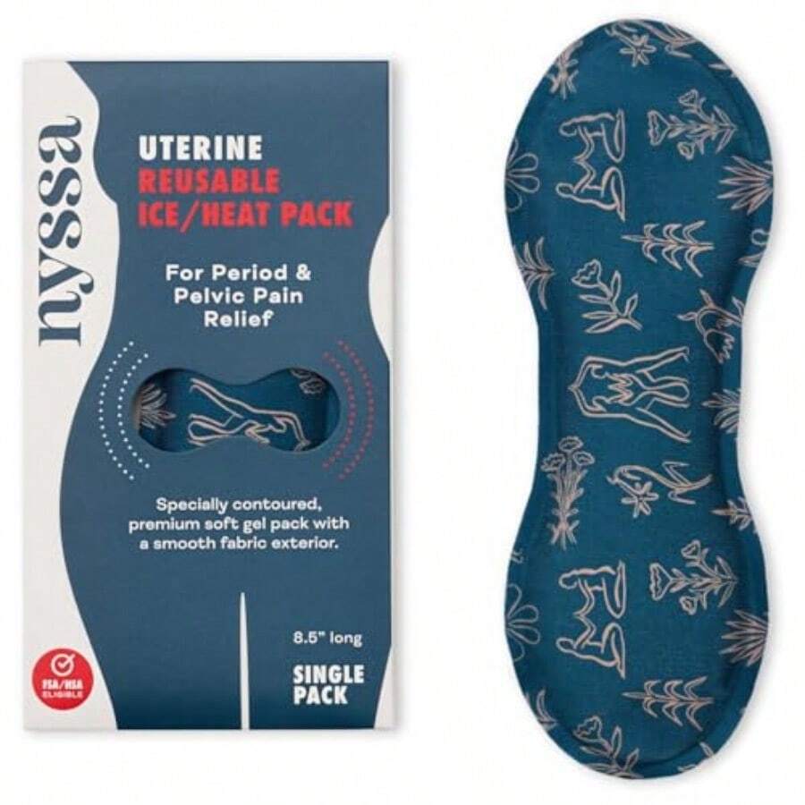 Uterine Ice And Heat Pack Reusable Hot And Cold Therapy For Period, Postpartum, And Endometriosis Relief - Soft, Flexible Gel Pack - As Pic - View 1